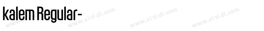 kalem Regular字体转换